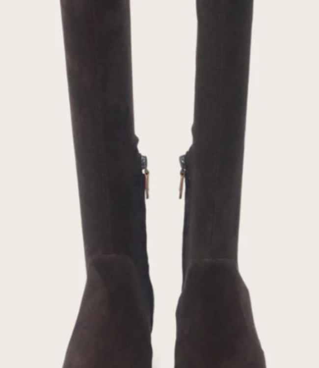 Gentle Souls Galloway Choc Suede Stretch Boot