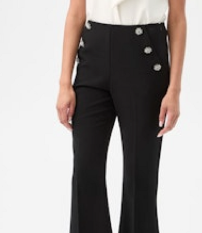 Trina Turk Alora Winter White Sleeveless Bow Top