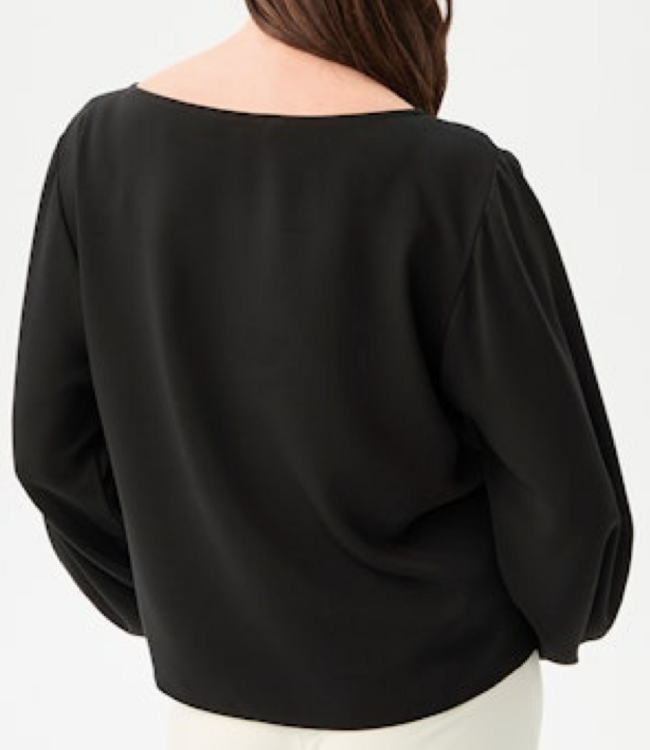 Trina Turk Ursa Black Full Sleeve Top