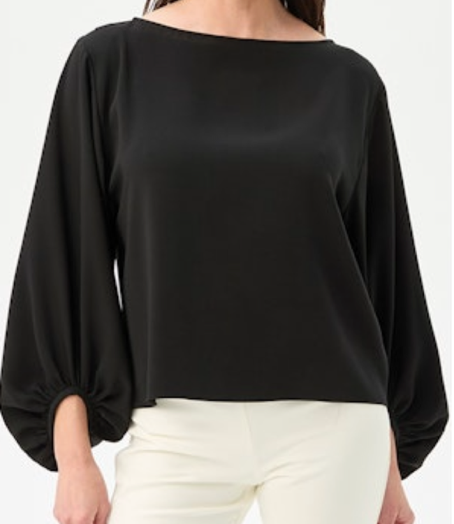 Trina Turk Ursa Black Full Sleeve Top