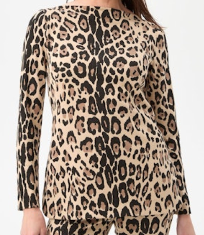 Trina Turk Legend 3 Long Sleeve Cheetah Top