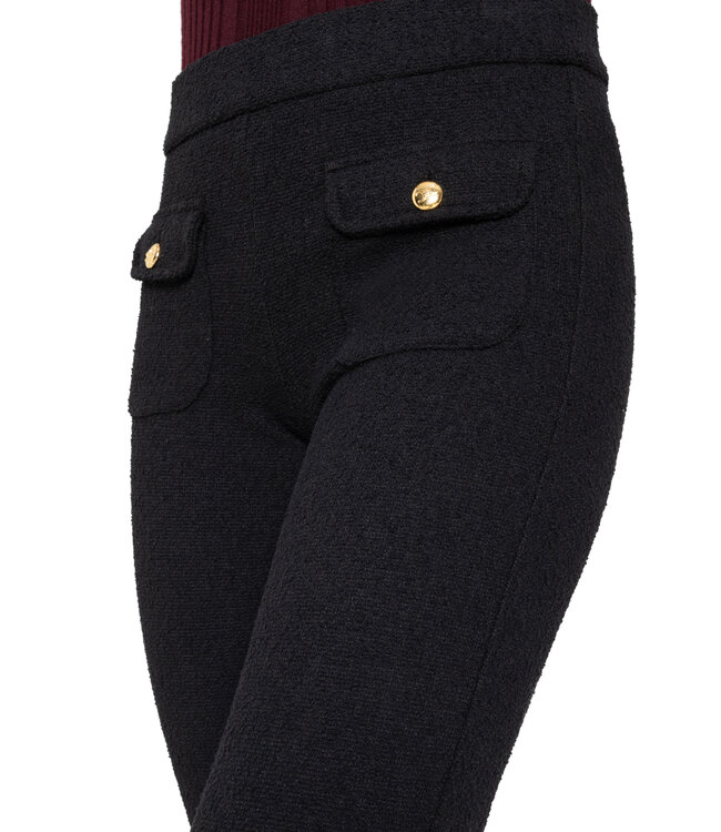 Cambio Faith Black Patch Pocket pant