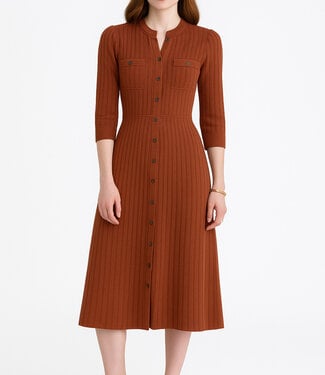 Paola Bernardi Nut Mariah Dress