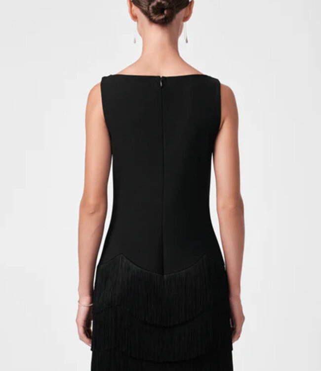 Trina Turk Palais Black Flapper Dress