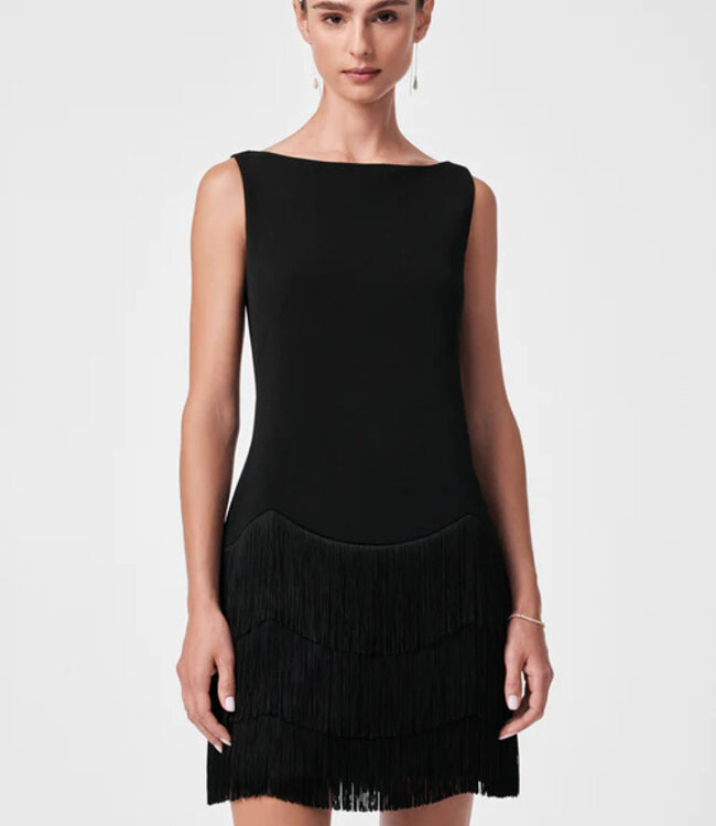 Trina Turk Palais Black Flapper Dress