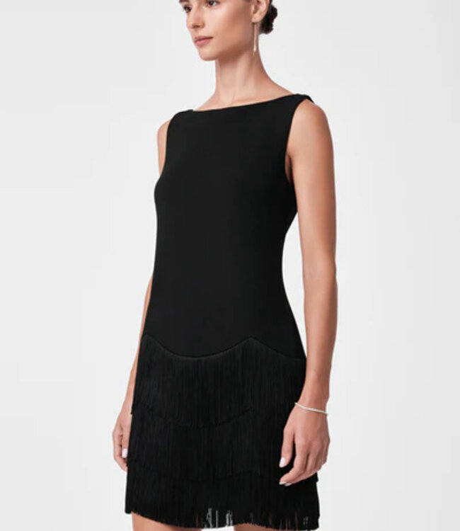 Trina Turk Palais Black Flapper Dress