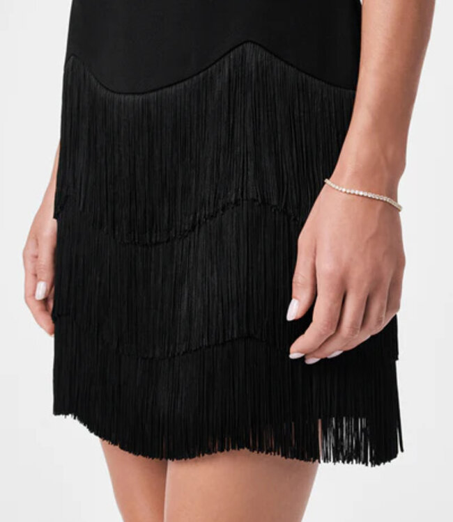 Trina Turk Palais Black Flapper Dress