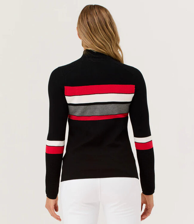 Krimson Klover Black Emory Zip Sweater