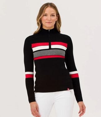 Krimson Klover Black Emory Zip Sweater