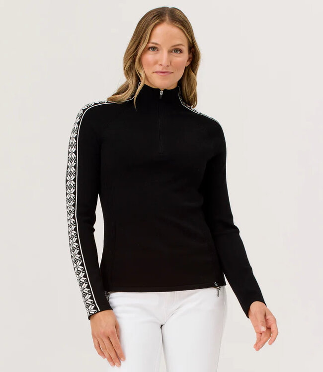 Krimson Klover Black Slalom Zip Sweater