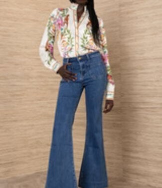 Hale Bob Blue Patch Pocket Denim