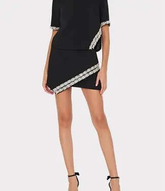 Milly Rayna Crystal Trim s/s Blouse Sz S