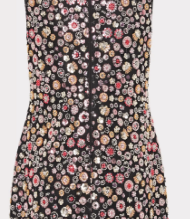 Milly Ivette Gem Embellished Shift Dress SZ 4