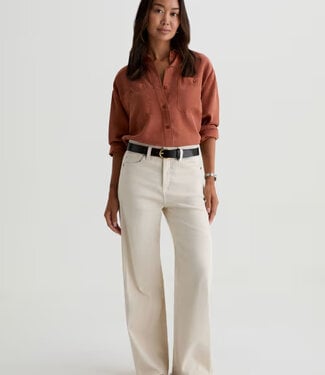 Adriano Goldschmied Saige Wide Leg Crop Cream