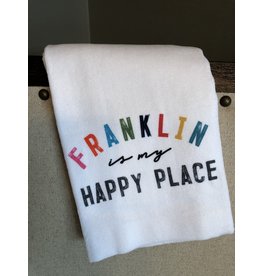 Little Birdie Franklin Is My Happy Place Tea Towel