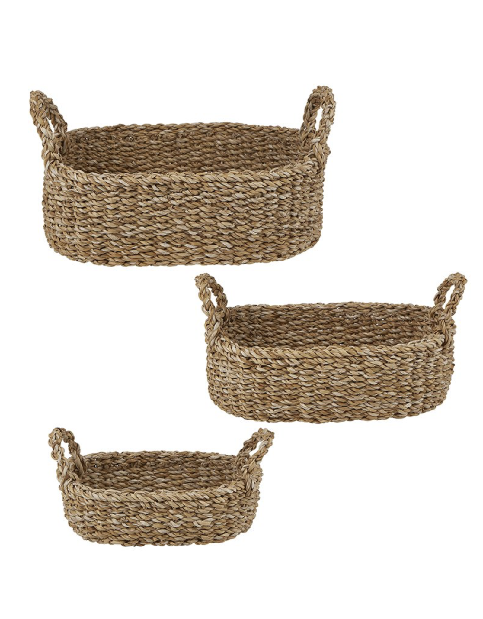 Creative Brands Small Seagrass Oval Basket