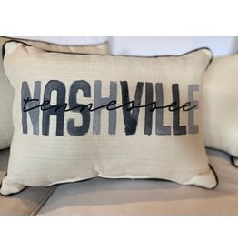 Little Birdie Gray Nashville Poster Pillow