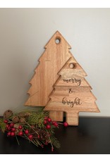 Gypsy Wagon Christmas Tree Cutting Board Medium