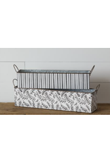 audreys Striped Rectangle Nested Tin