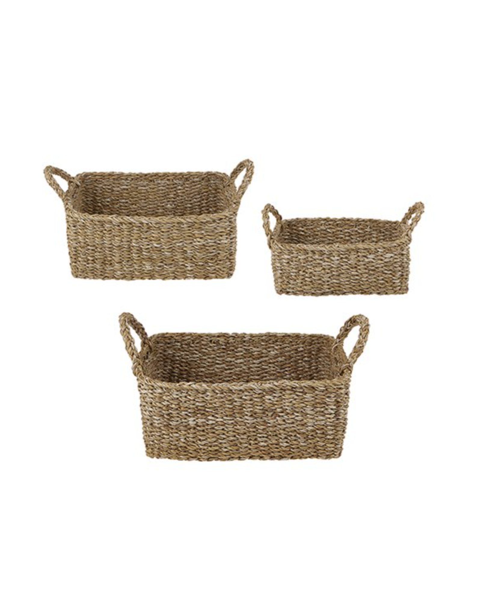 Creative Brands Mini Rectangle Seagrass Basket Large