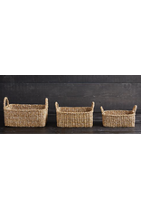 Creative Brands Mini Rectangle Seagrass Basket Medium