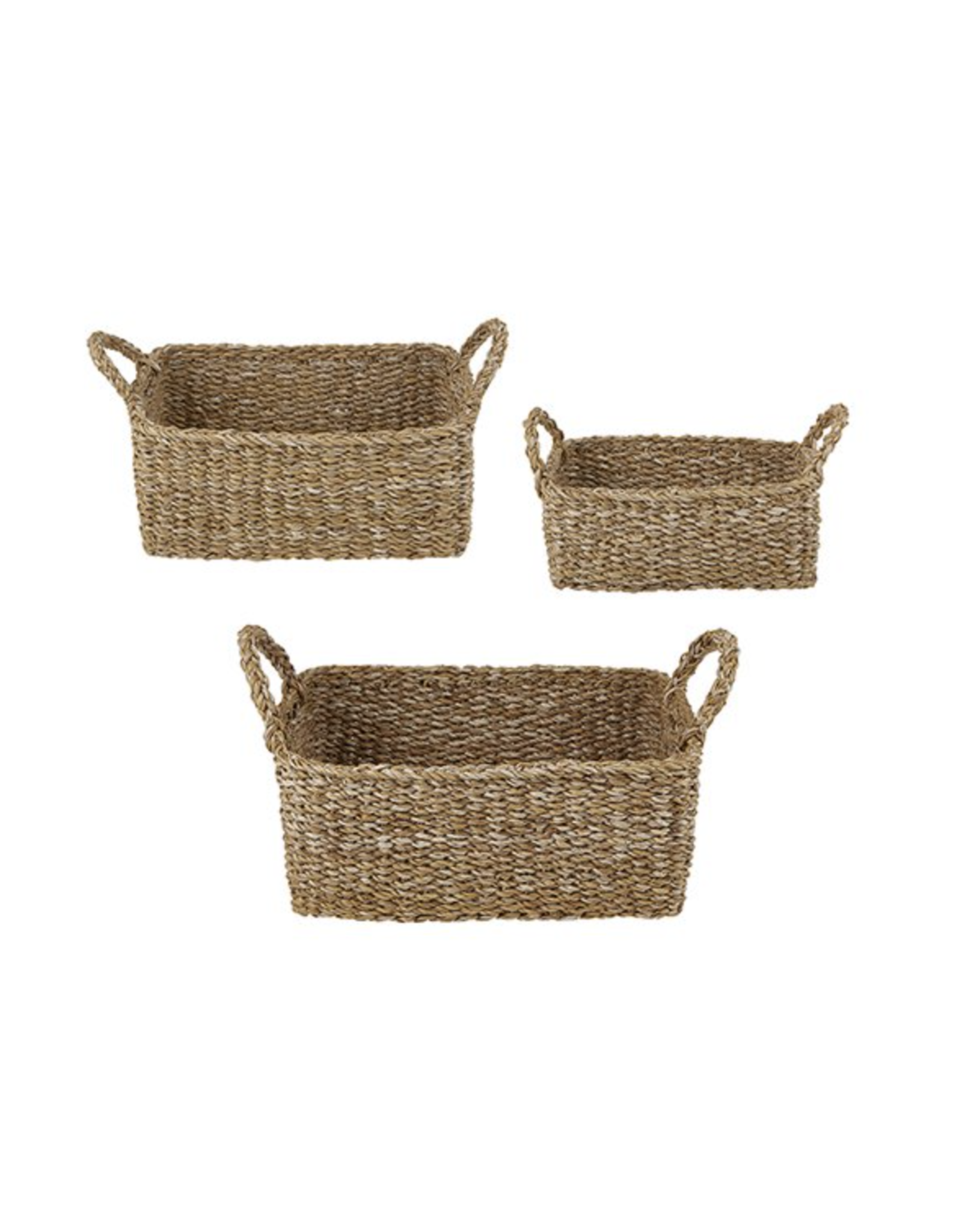 Creative Brands Mini Rectangle Seagrass Basket Medium