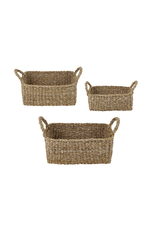 Creative Brands Mini Rectangle Seagrass Basket Small