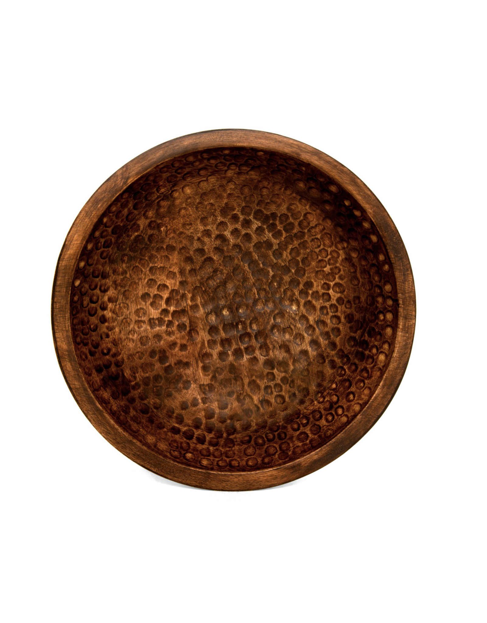 Heritage Lace Hammered 8" Mango Wood Bowl