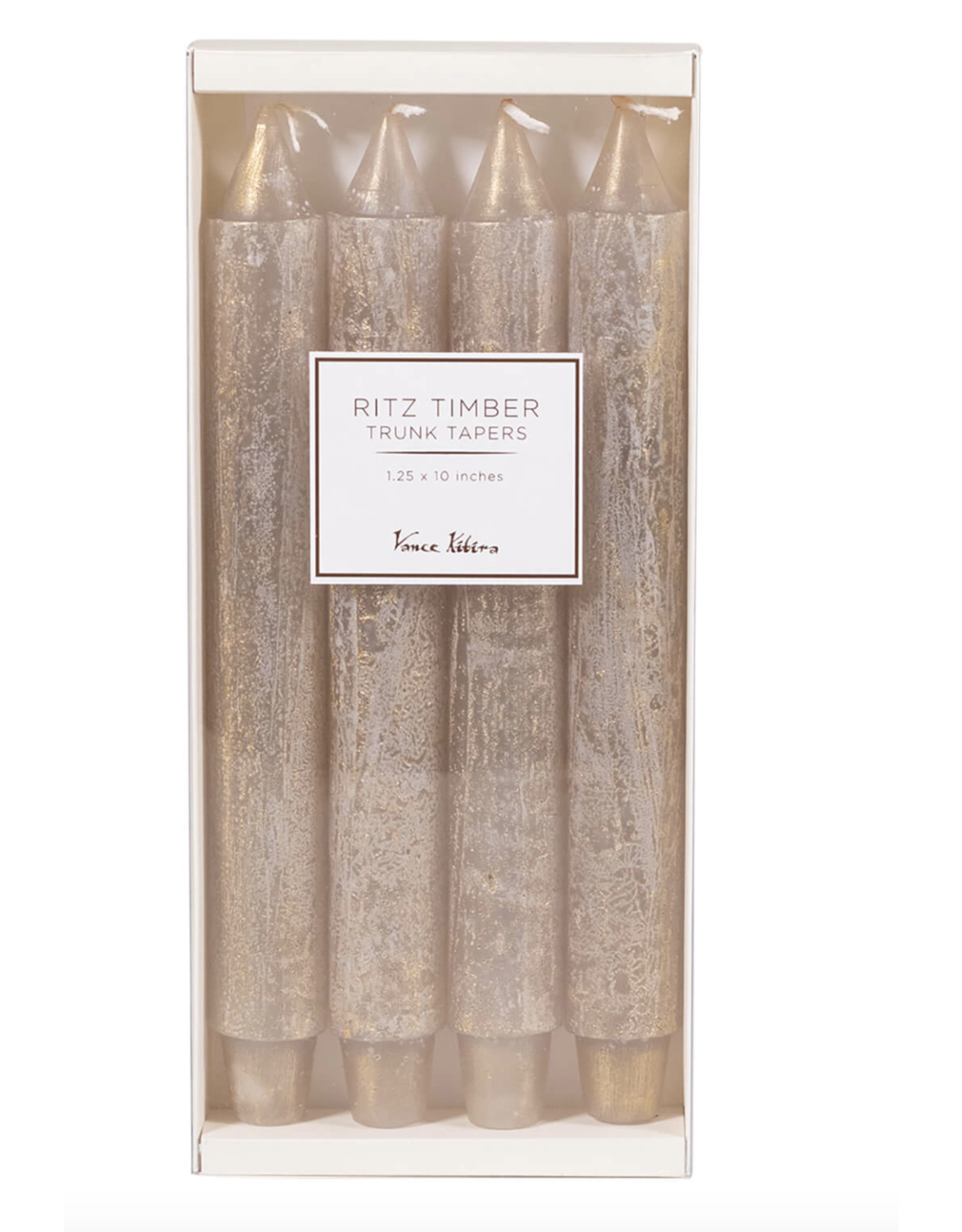 Sullivans "Ritz" Timber Taper Candle, Set of 4