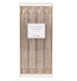 Sullivans "Ritz" Timber Taper Candle, Set of 4