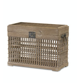 Melrose Bamboo & Wood Crate Small