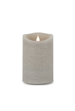 Melrose LED Designer Candle Grey 3.5x5.5