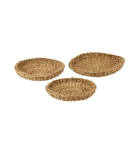 Creative Brands Seagrass Round Tray Large