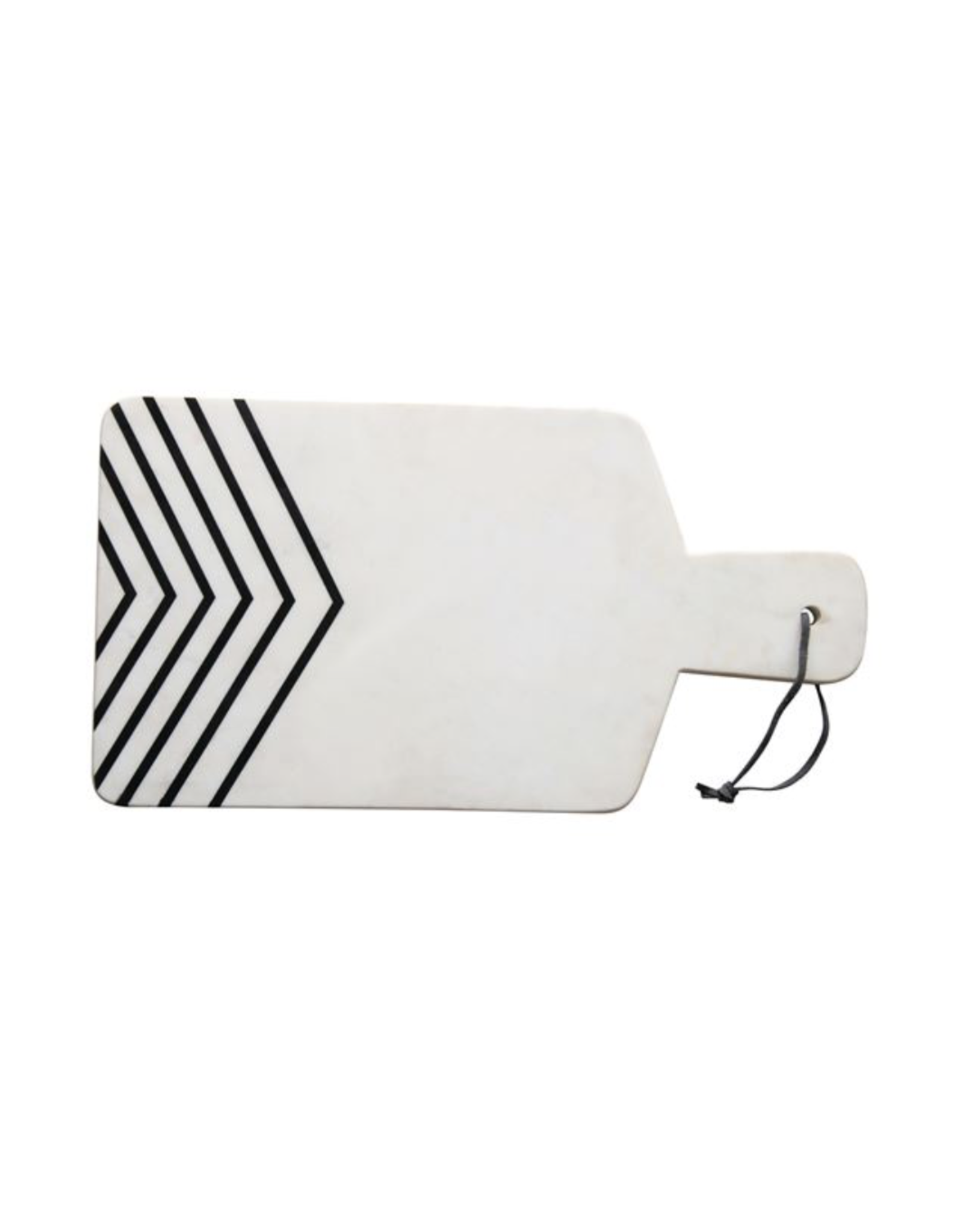 Bloomingville Marble Cheese/Cutting Board with White/Black Chevron
