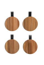 Bloomingville Acacia Wood Coasters, Set of 4