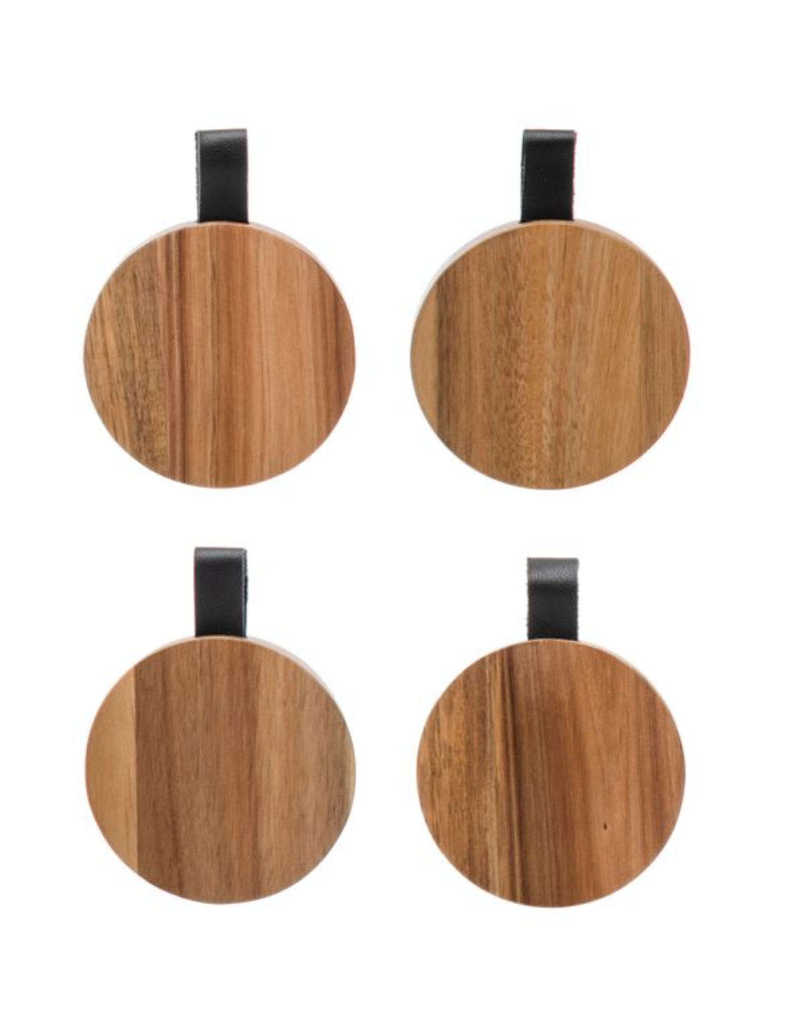 Bloomingville Acacia Wood Coasters, Set of 4