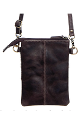 American Darling Leather Carved Small Cross Body