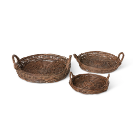 Park Hill Brown Willow Tray Large