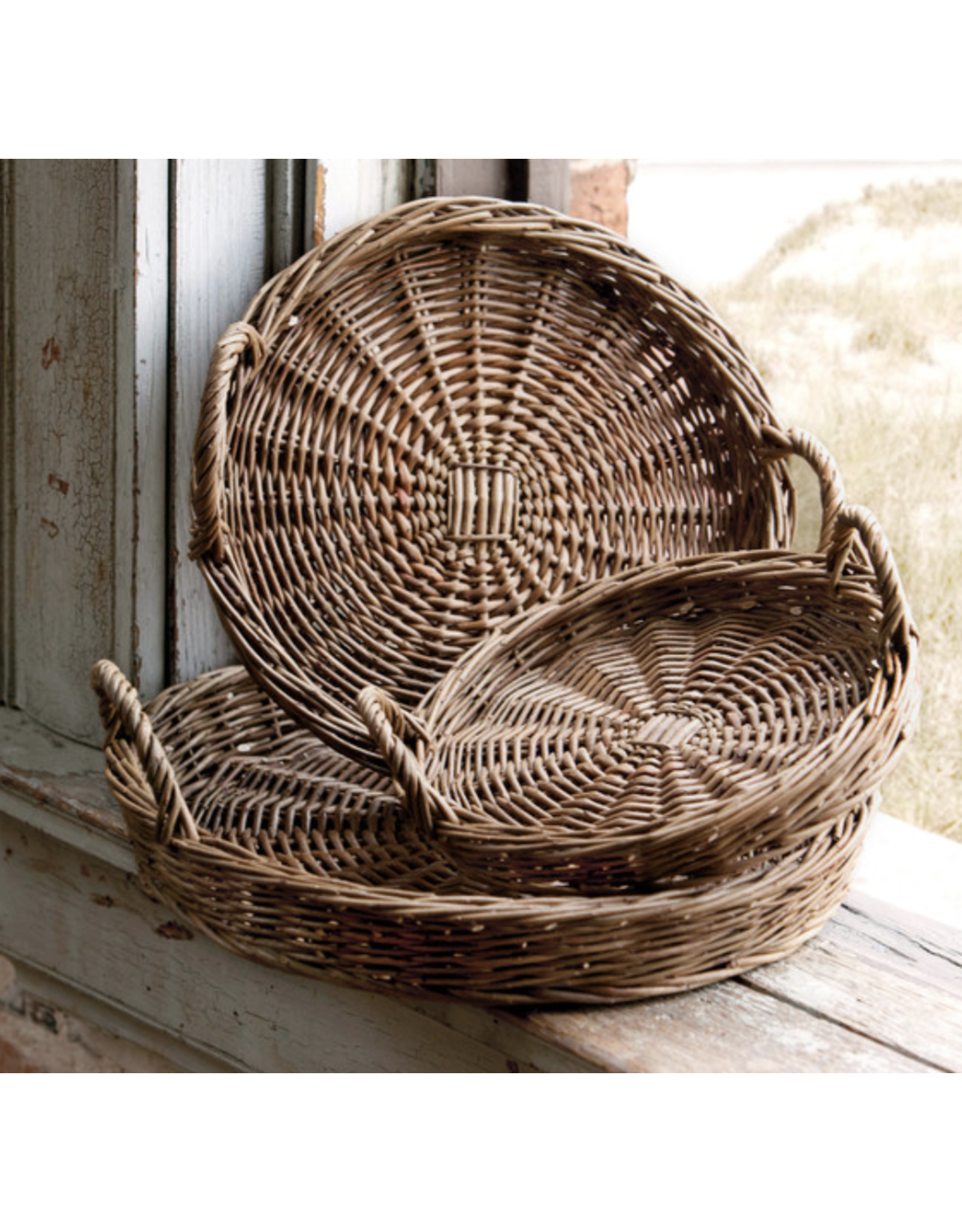 Park Hill Brown Willow Tray Large