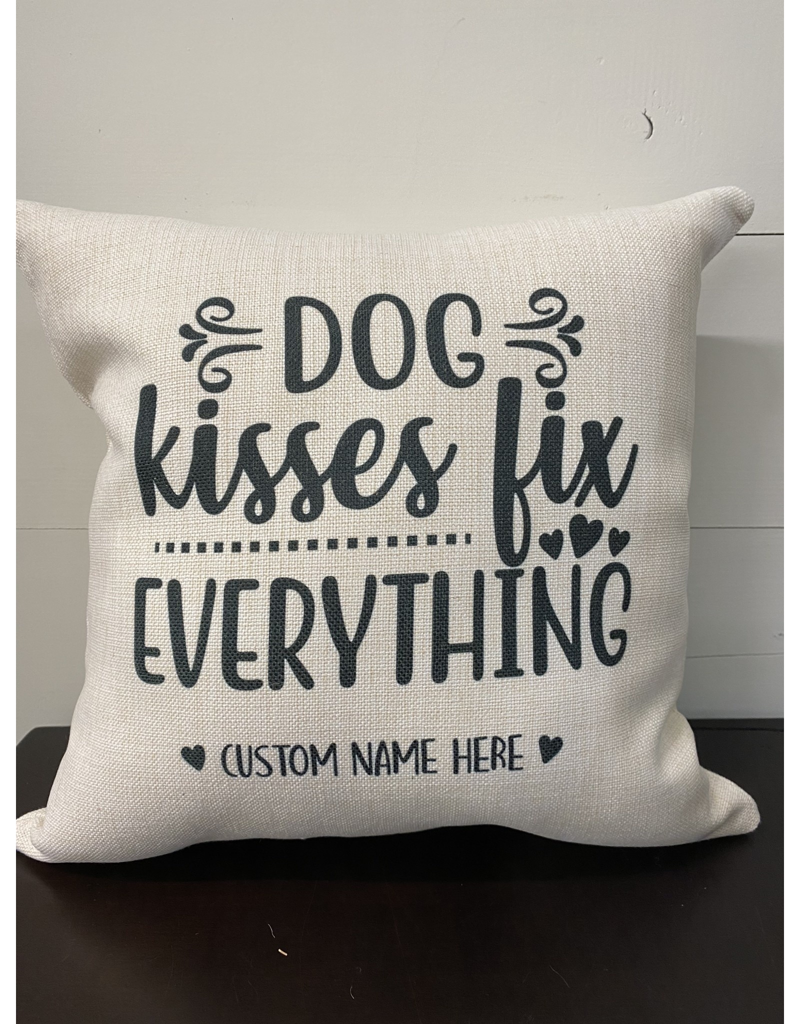 The Good Tree Dog Kisses Custom Pillow