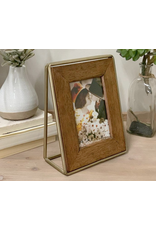 VIP Home & Garden Gold Metal & Wood Frame 4 x 6
