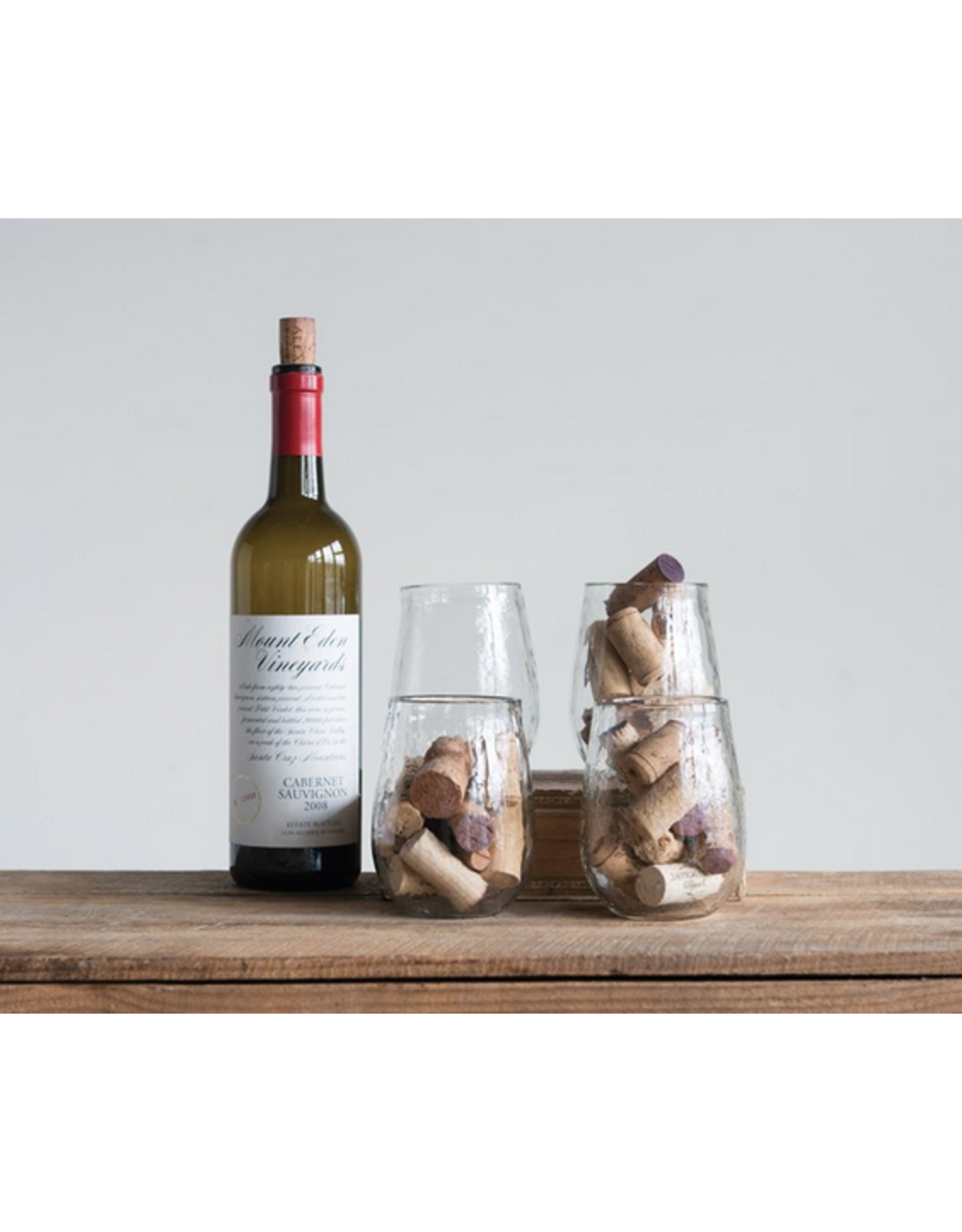 Creative Co-Op Stemless Wine Glass
