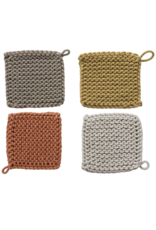 Creative Co-Op Cotton Crocheted Pot Holder