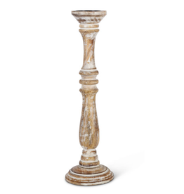 Gerson Mango Wood Candle Holder 20"