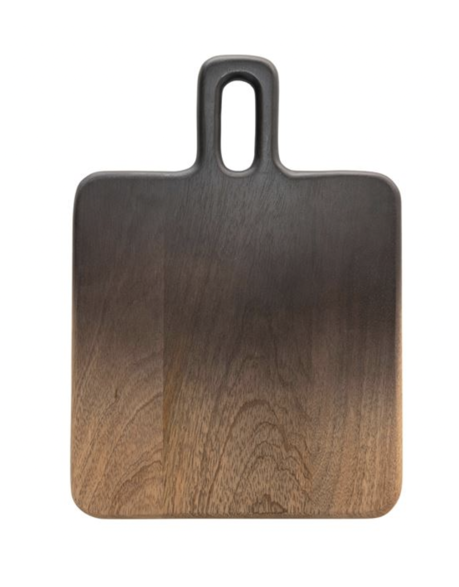 Bloomingville Mango Wood Cheese/Cutting Board, Black & Natural Ombre 14" x 10"