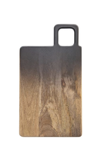 Bloomingville Mango Wood Cheese/Cutting Board, Black & Natural Ombre 18" x 10"