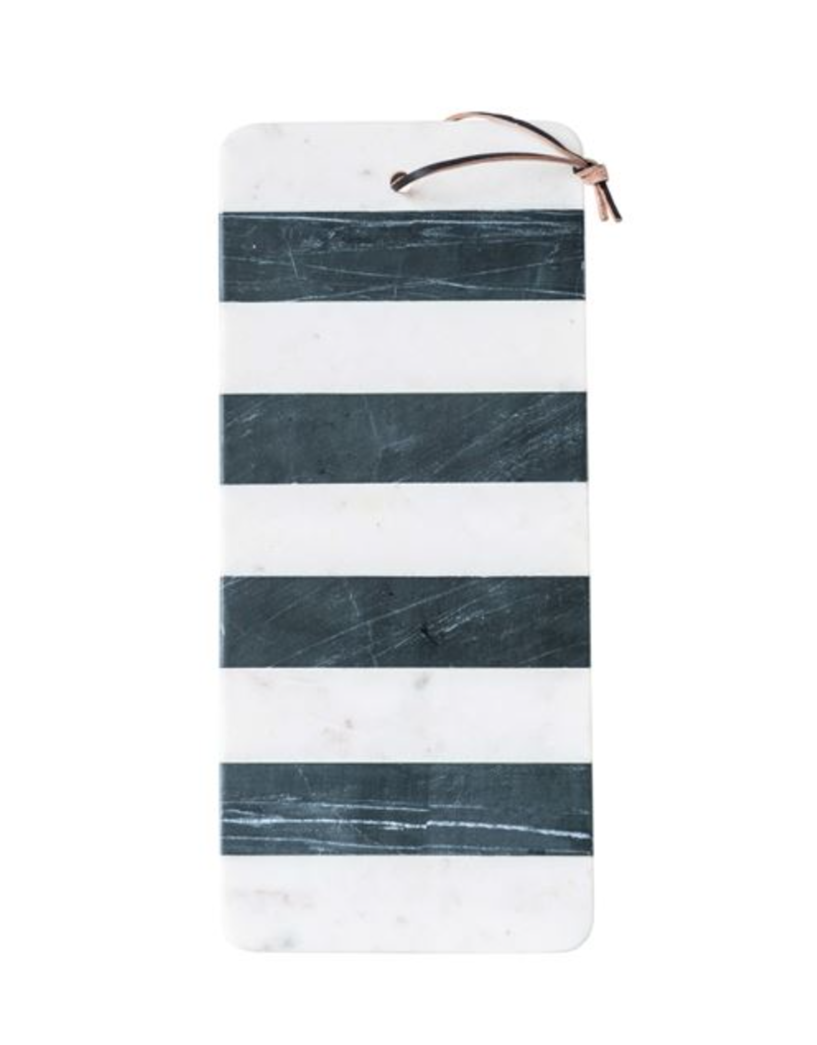 Bloomingville Black & White Marble Stripe Board