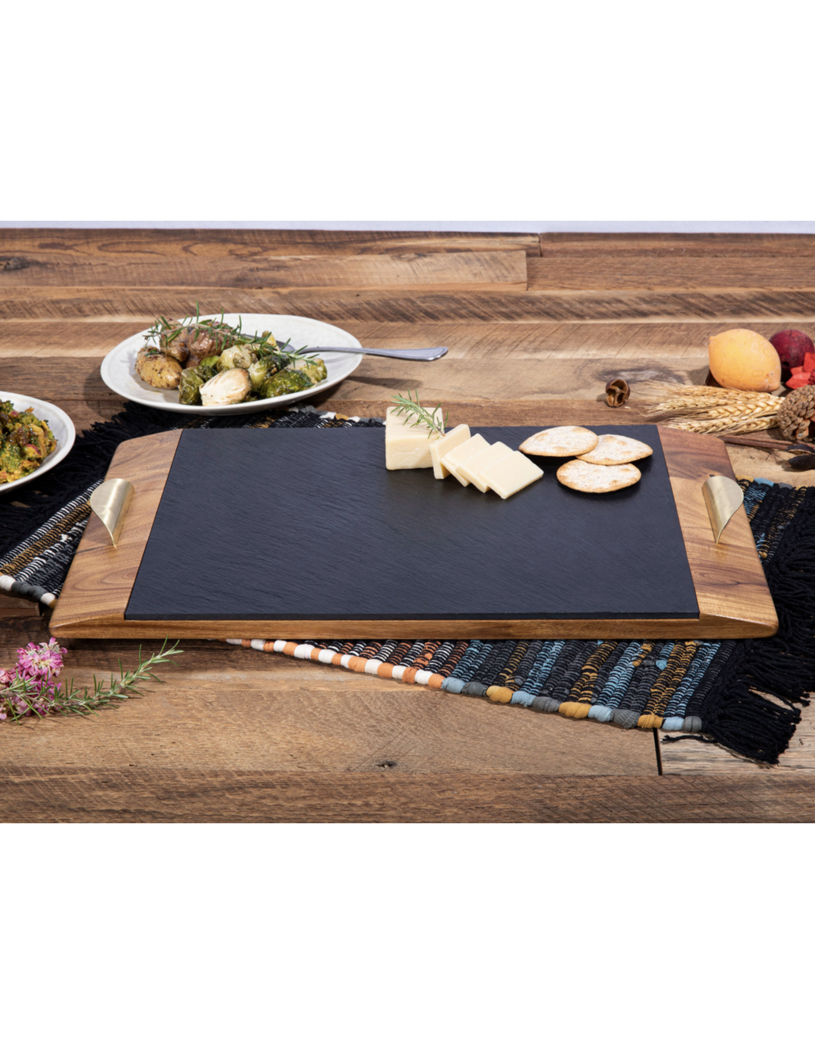 Picnic Time Covina Slate Serving Tray