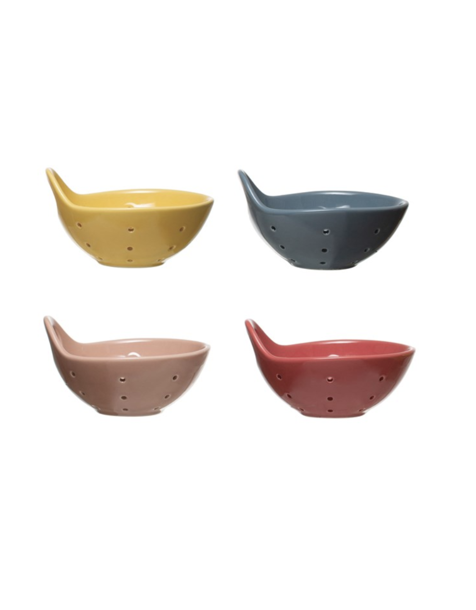 Creative Co-Op Round Stoneware Berry Bowl