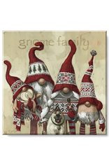 Sullivans Christmas Card Gnome Art 9x9